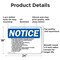 Signmission End Of Week Shutdown Flammable Material OSHA Notice Sign, Aluminum, 24in W x 18in L, 2PK OS-2PACK-NS-A-1824-L-12039 - alternate 6